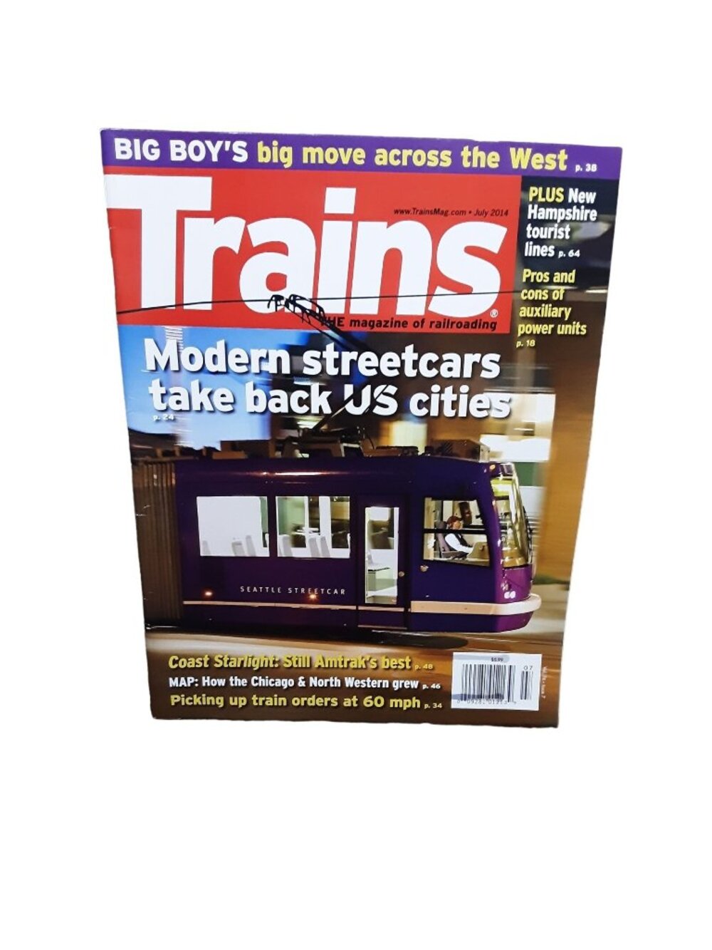 Trains Magazine of Railroading July 2014 train railroad locomotive